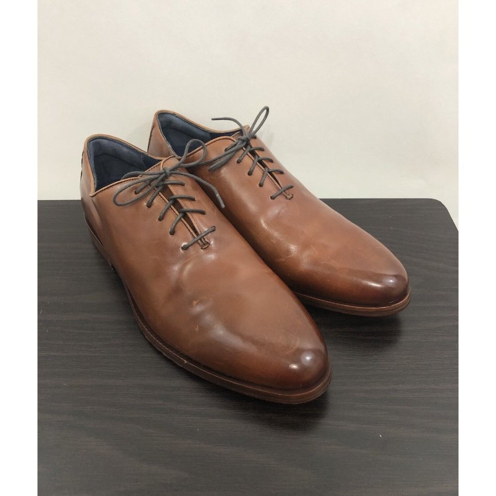 Cole Haan Mens Washington Grand Wholecut Oxford British Tan Leather Color Sze 11